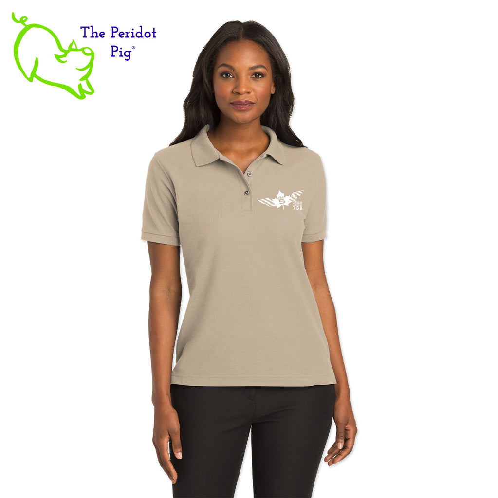 Renowned for its resilience, our incomparably comfortable classic polo is second to none. Expertly designed to resist wrinkles and shrinkage, this must-have polo delivers a luxuriously soft feel. Featuring the iconic EAA Chapter 5 logo on the left chest, you won't ever regret choosing this timeless piece. Front view shown in Stone-White.