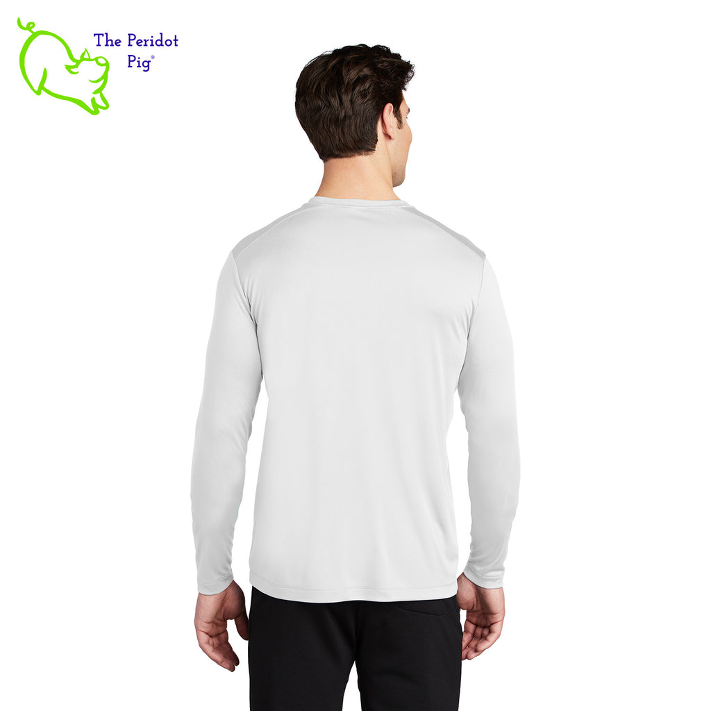 These high-performance, breathable tees have a soft, matte hand and deliver exceptional UV protection, PosiCharge color-locking technology and moisture wicking. These feature the EAA Chapter 5 logo in royal blue printed on the left chest area. Back view shown on model.