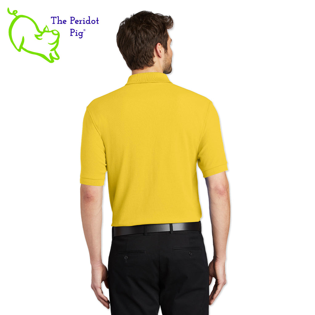 Renowned for its resilience, our incomparably comfortable classic polo is second to none. Expertly designed to resist wrinkles and shrinkage, this must-have polo delivers a luxuriously soft feel. Featuring the iconic EAA Chapter 5 logo on the left chest, you won't ever regret choosing this timeless piece. Back view shown in Yellow.