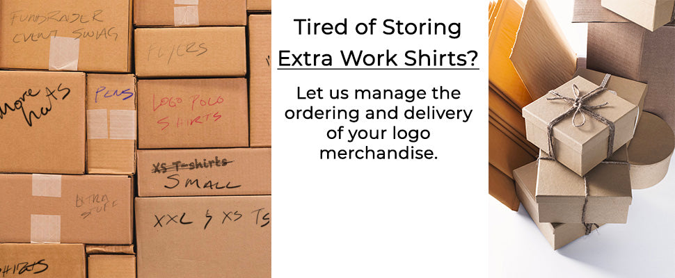 The Peridot Pig can manage your ordering and delivery of logo merchandise