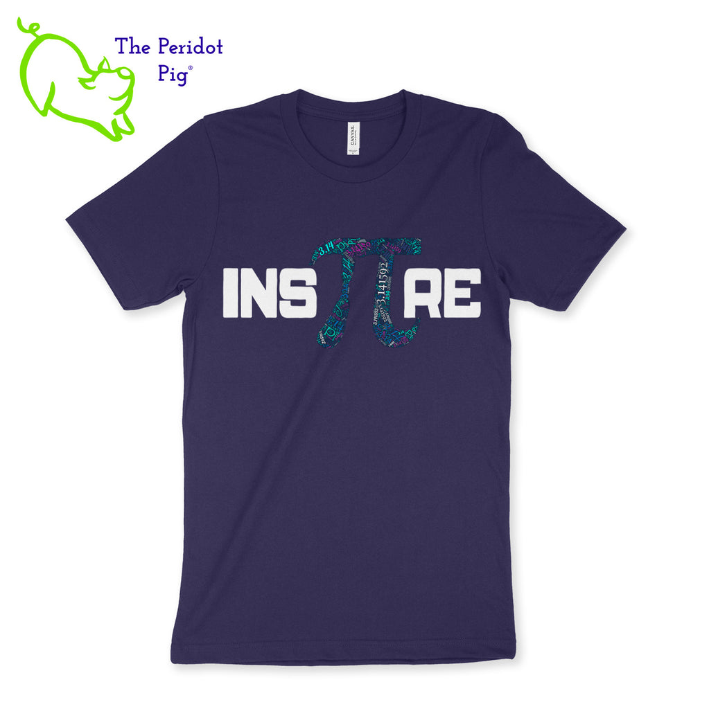 Prepared to be inspired by our latest PI t-shirt! Available in 5 soft colors, these are the perfect attire for your PI day celebrations on March 14th. We've created these shirts with a light-weight vinyl on a soft and comfortable t-shirt. Front view shown in navy.