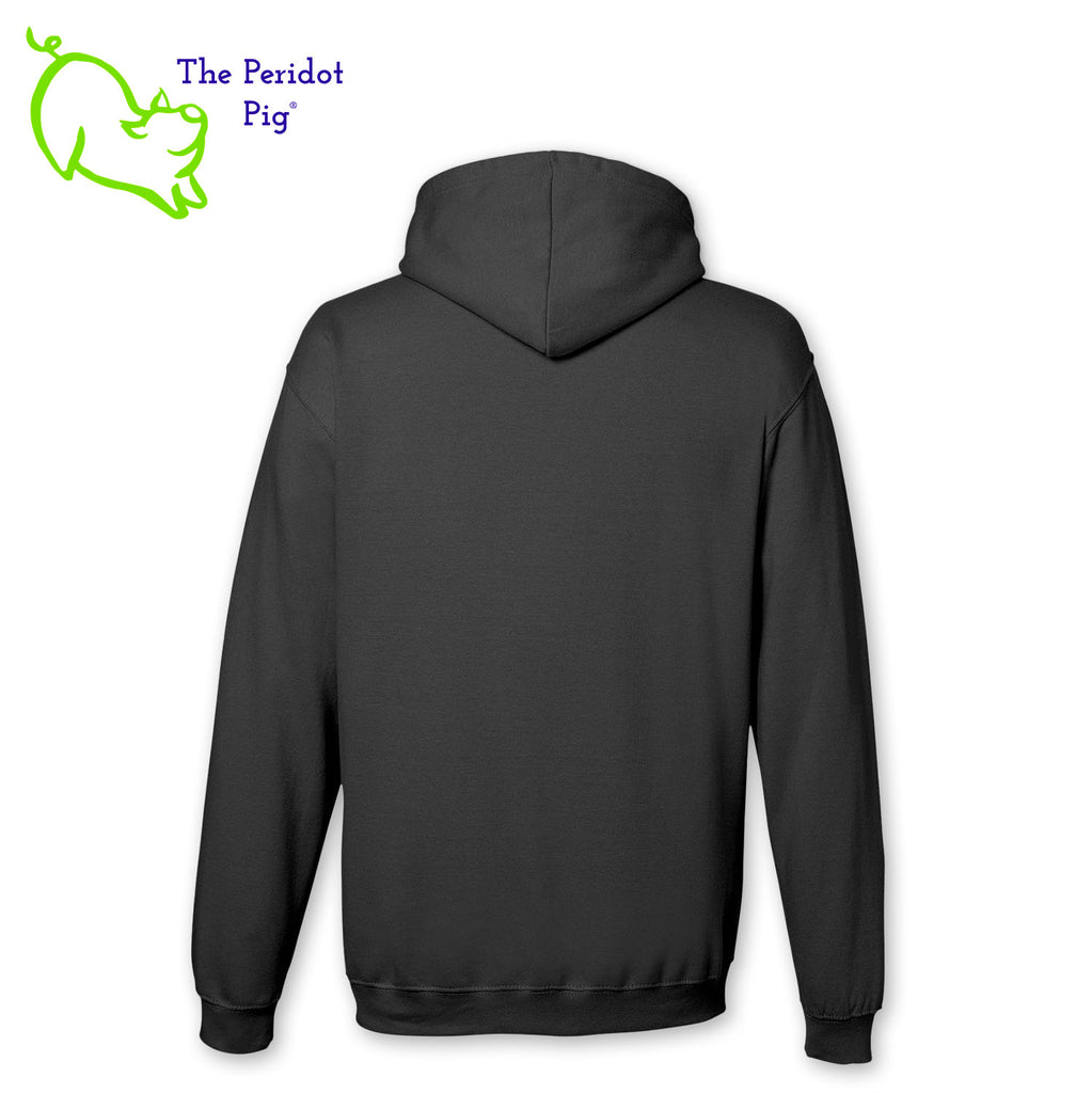 Fall is here and we need some warm gear! These hoodies are now available to celebrate November being National Diabetes Month. Here's a medium-weight comfy pullover hoodie featuring the words "Diabetes Warrior" and the Diabetes Type 1 trailing ribbon on the front. The image is crafted in silver and blue vinyl with a little touch of a red heart. Shown in black, back view.