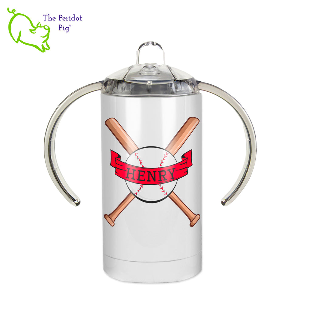 The perfect gift for new parents! We'll work with you to design the perfect 13oz sippy cup. These cups print beautifully in vivid color. We can add artwork, photos and graphics.