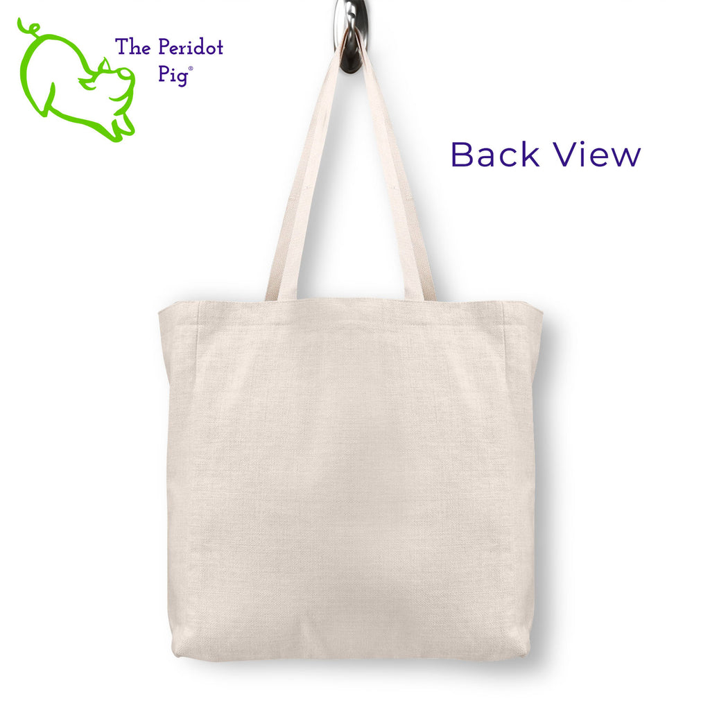 A spacious and trendy tote bag to help you carry around everything while showing off your adorable new puppy. These totes are very sturdy and feature a sublimated print that won't fade or peel over time. Printed in vibrant color with Gold Pups Ohio logo on the front side. The back side is blank. Back view shown.