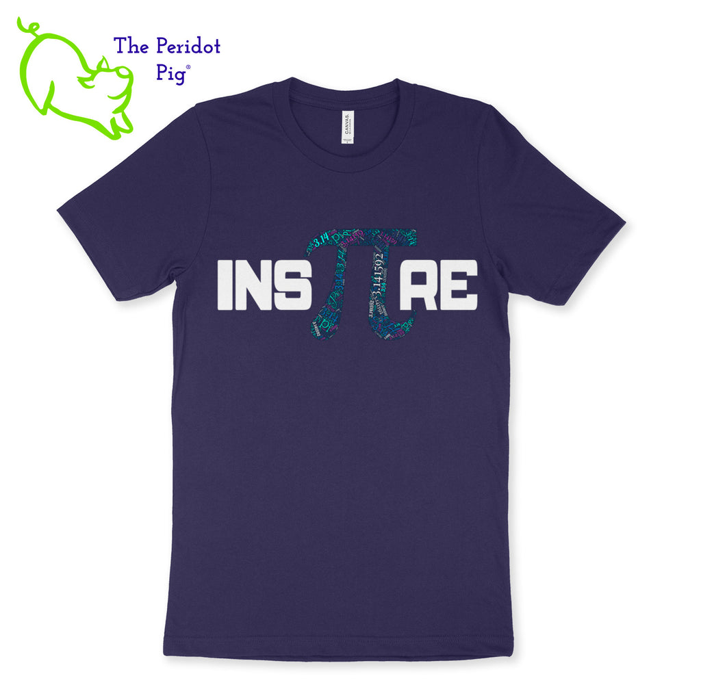 Prepared to be inspired by our latest PI t-shirt! Available in 5 soft colors, these are the perfect attire for your PI day celebrations on March 14th. We've created these shirts with a light-weight vinyl on a soft and comfortable t-shirt. Front view shown in navy.