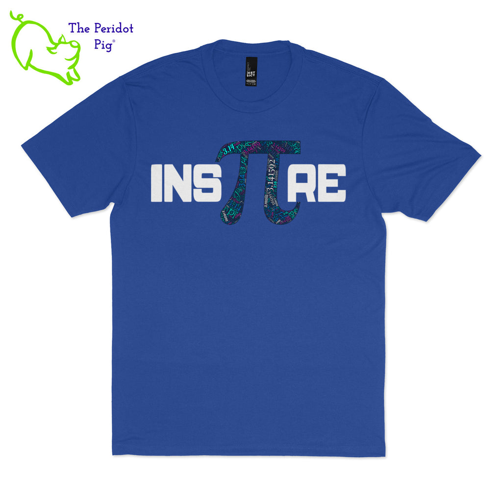 Prepared to be inspired by our latest PI t-shirt! Available in 5 soft colors, these are the perfect attire for your PI day celebrations on March 14th. We've created these shirts with a light-weight vinyl on a soft and comfortable t-shirt. Front view shown in royal.