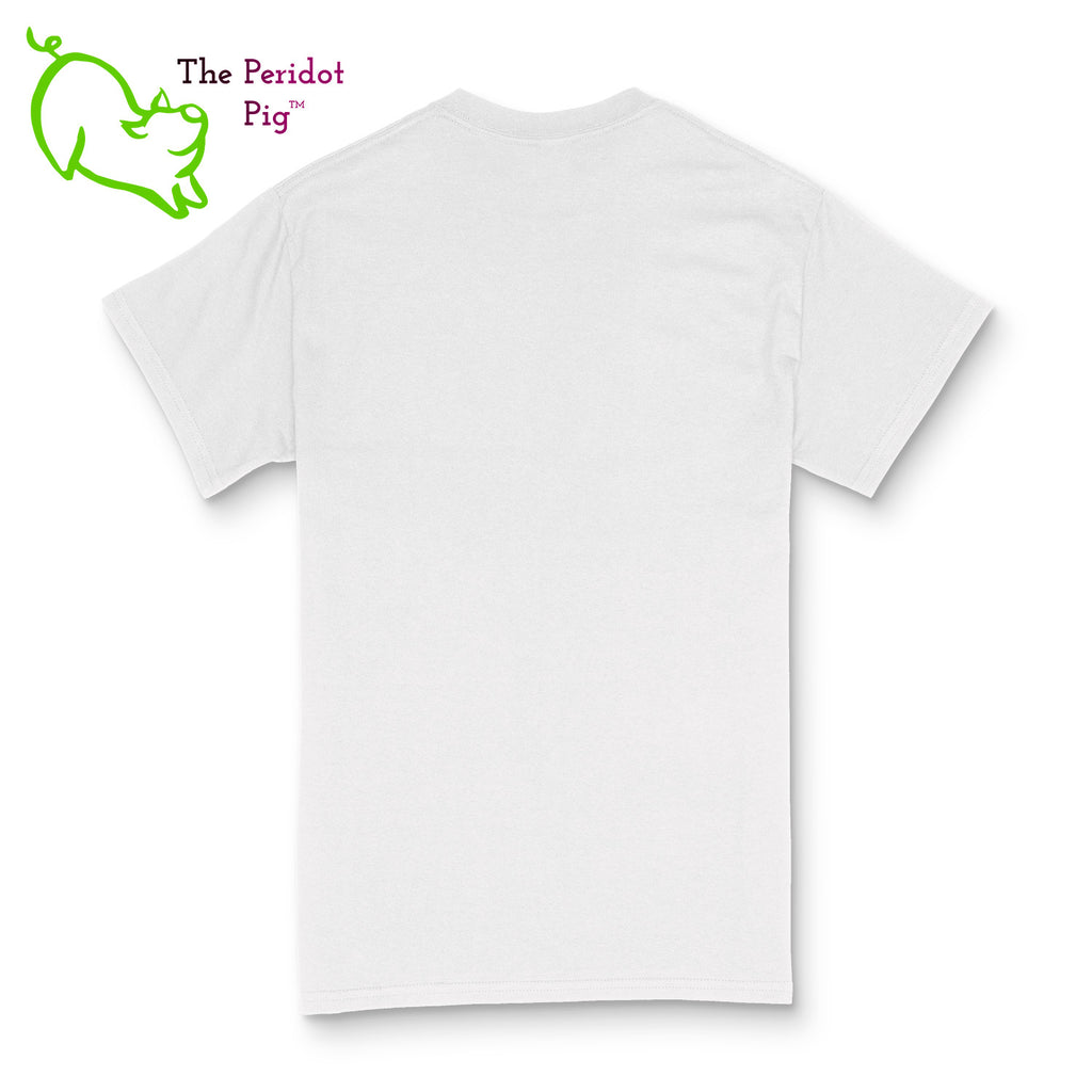 Express your individuality with this fabulous "DinoCorn" t-shirt. When you're fierce like a T-Rex and unique as a unicorn, this is the shirt for you or that favorite person in your life. Featuring the beautiful watercolor art of Katrine Glazkova, this perfect shirt will make you smile. Back view.