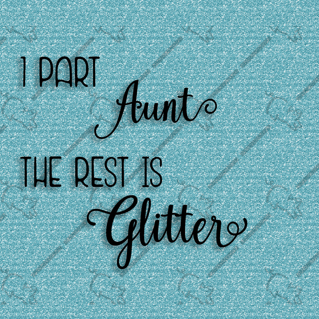 Text rendering on turquoise for the Aunt selection.