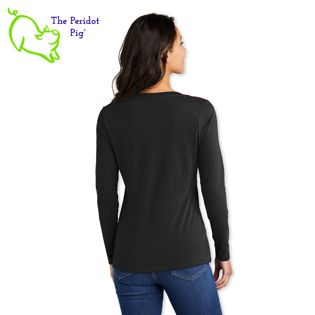 Before you start with the "bah humbugs", try this shirt instead. It says, "This is as jolly as I get" in bright, vivid color. There's even a couple of sprigs of mistletoe! Back view shown in Black.