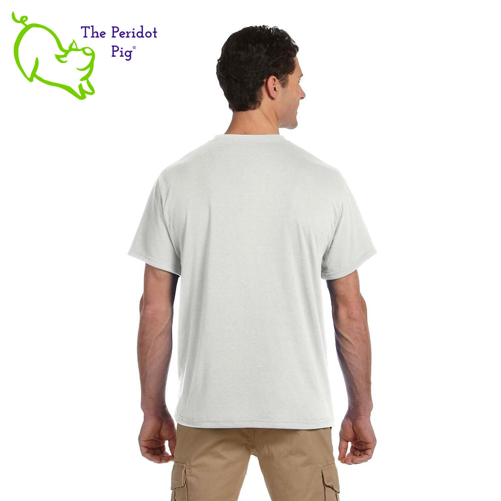 Add a little humor as you cart the kids around trick or treating. These shirts feature a bright orange design with the saying, "It's okay. I don't like you either" and a couple of candy corns with comic faces. The back is blank on these shirts. Back view shown.